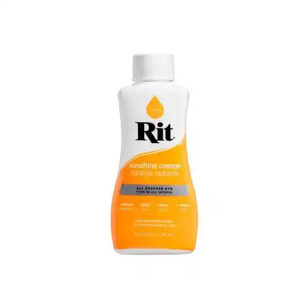 Anilina Líquido 236 Ml - Naranja Radiante Rit Dye 1 Envase