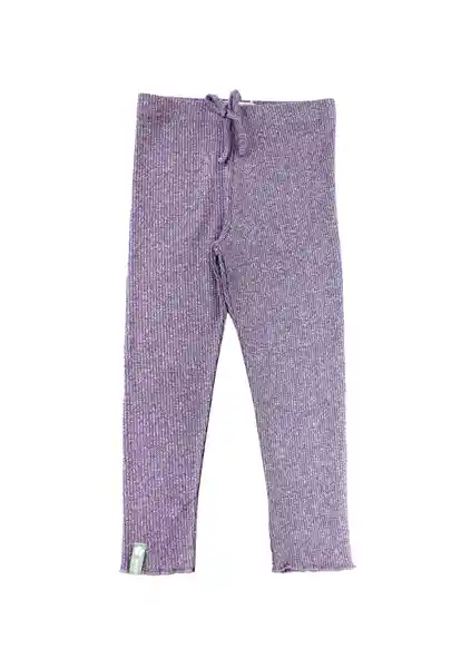 Leggins Kids Textura Artic 304 Niña Morado Talla 4 Años Ficcus