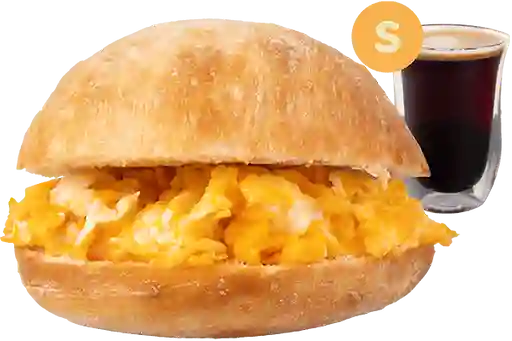 Sándwich Huevo Simple + Café/Té