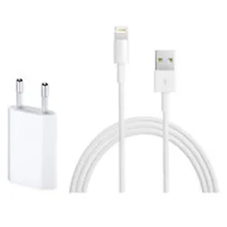 Pack Cable + Cargador 5W Blanco