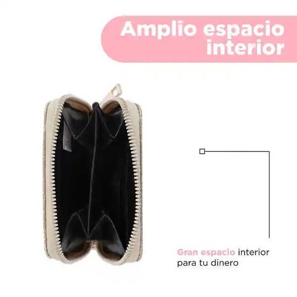 Cartera Con Cierre Beige Miniso