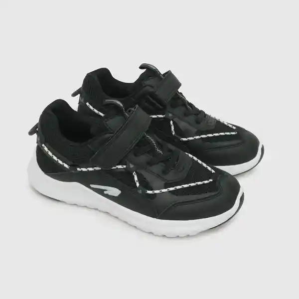 Zapatillas Deportiva Reciclada de Niño Negro Talla 38 Colloky