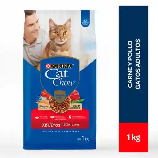 Cat Chow Alimento para Gato Adulto con Sabor a Carne
