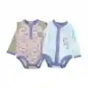 Set Body Manga Larga Para Bebé Niño Multicolor Talla 6 M Pillin