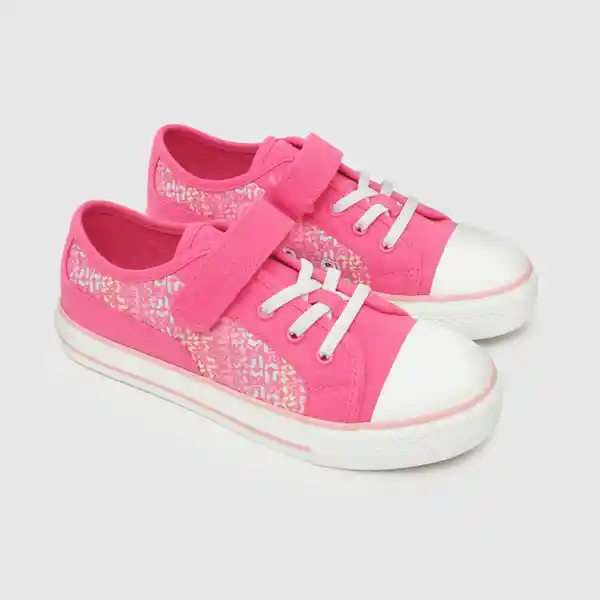 Zapatillas Urbana Estampada de Niña Fucsia Talla 34 Colloky