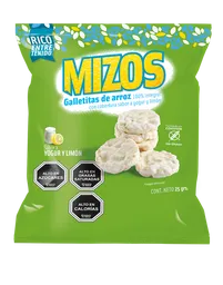 Mizos Galletas de Arroz Sabor a Yoghurt y Limón