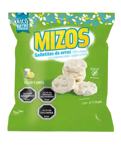 Mizos Galletas de Arroz Sabor a Yoghurt y Limón