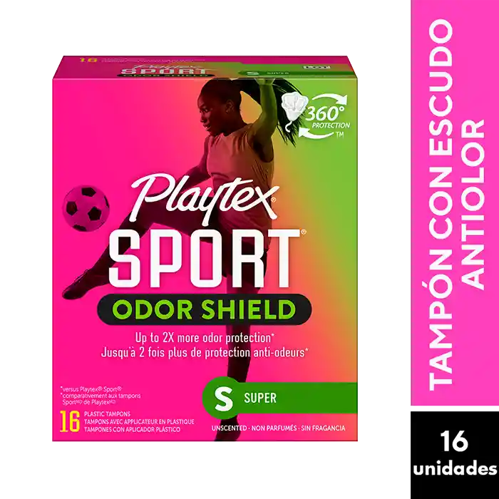 Playtex Tampones Sport Odor Shield Super