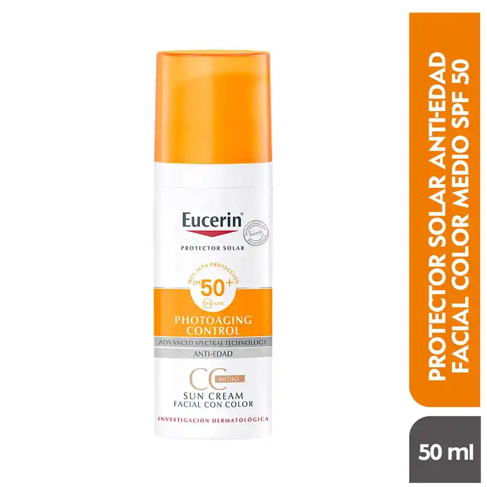 Eucerin Sun Crema Color Spf50