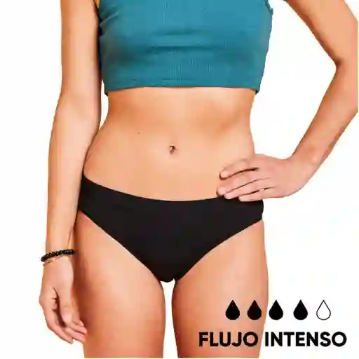 Bloodygreen Calzón Menstrual Niña Flujo Intenso Negro 14-15