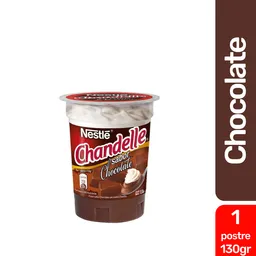 Chandelle Postre Sabor a Chocolate con Crema Chantilly