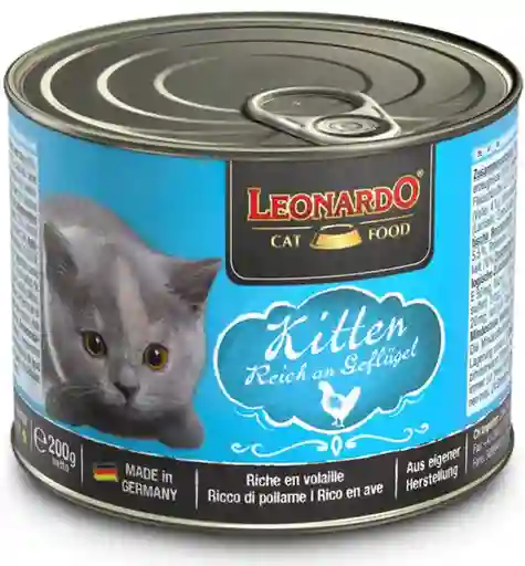 Leonardo Alimento Húmedo Para Gato Kitten Sabor a Pollo