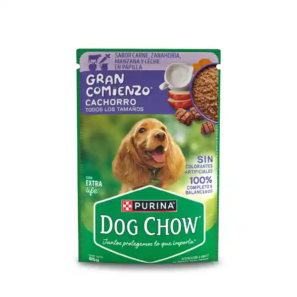 Dog Chow Alimento Húmedo Cachorro Carne Zanahoria Manzana