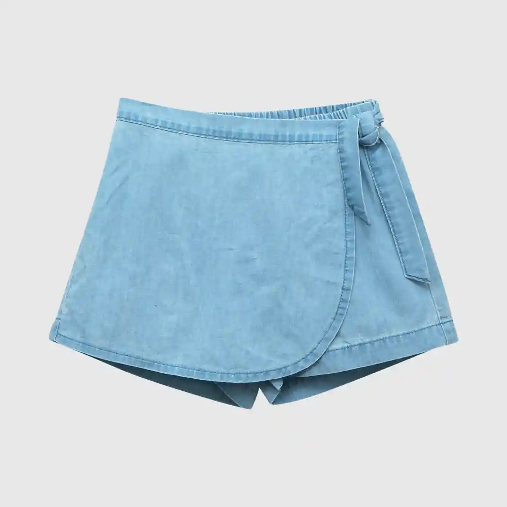 Falda Con Short De Niña Azul Talla 2a
