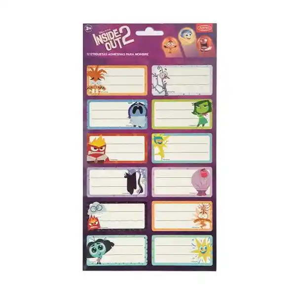 Artel Set Etiqueta Nombre Intensamente 35 x 70 mm