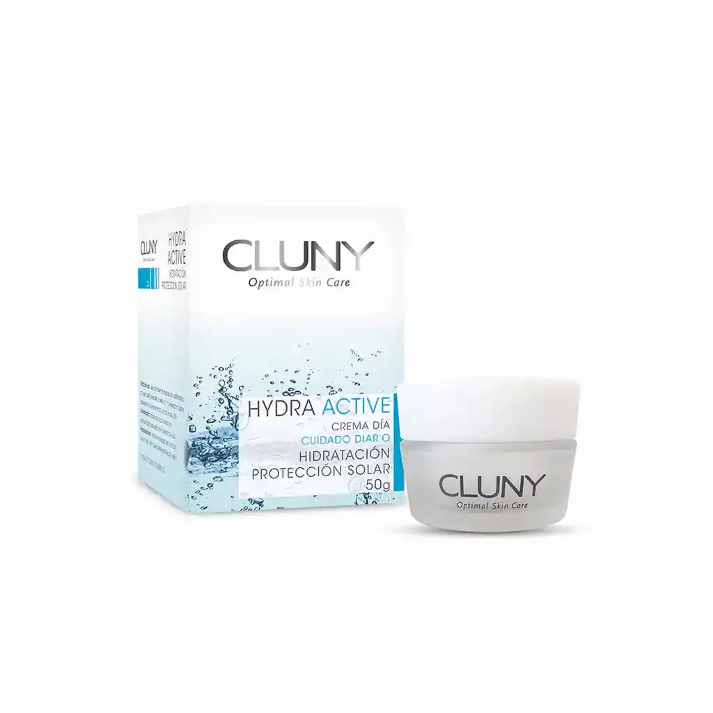 Cluny Crema Facial Hydra Active de Día Hidratación y Protección Solar 