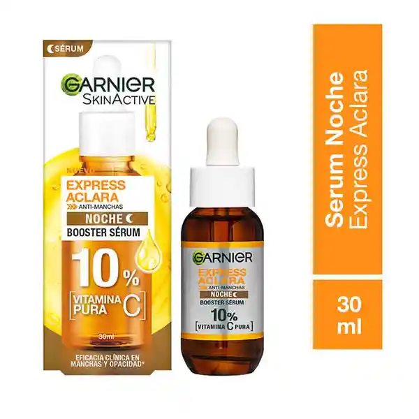 Garnier-Skin Active Sérum Noche Vitamina C Express Aclara