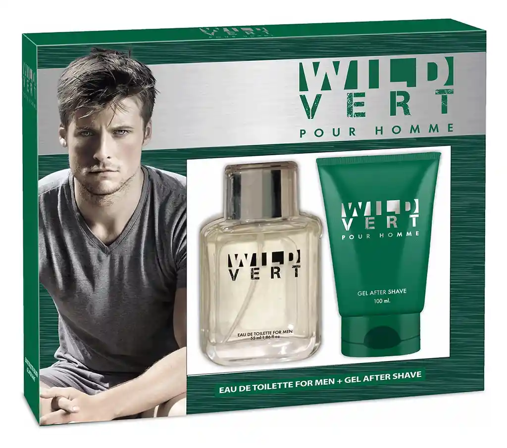Wild Vert Perfume para Hombre Edtsp.55+ Gel Afsh.