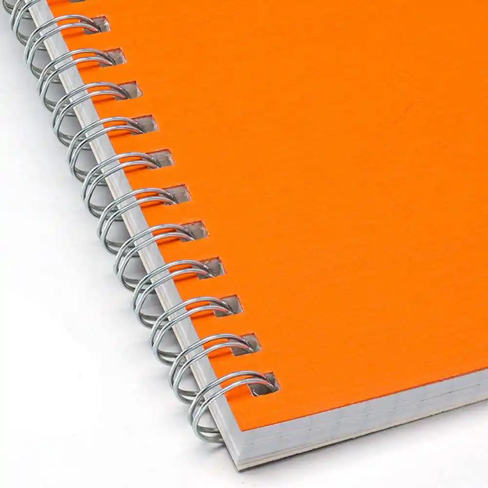 Libreta Ecoqua A5 Espiral Naranja Fabriano