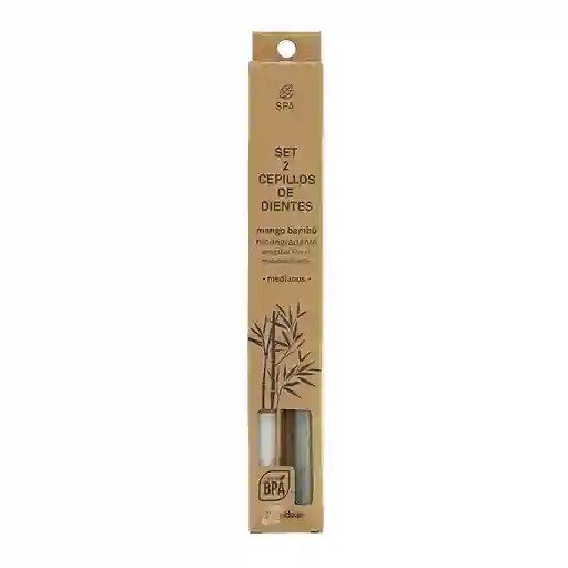 Set de Cepillos de Dientes Bambú Casaideas