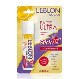 Leblon Protector Solar Face Ultra Stick FPS 50+ con Vitamina E