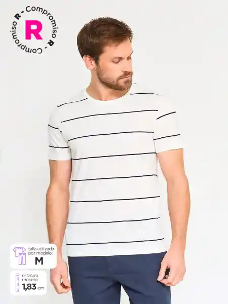 Kenneth Stevens Polera Manga Corta Dante Blanco XL SS25