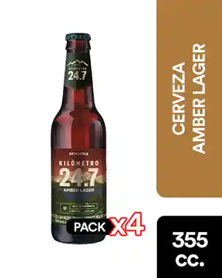 KM 24.7 Pack Cervezas Amber Lager