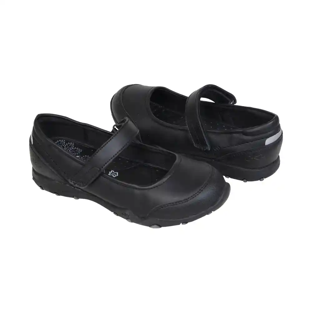 Zapatos Reina Escolar Junior 2 Para Niña Negra Talla 30