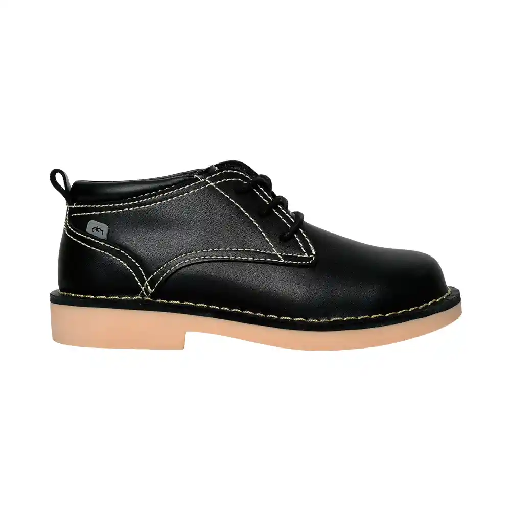 Botines Escolar Para Niña Junior Negro Talla 26