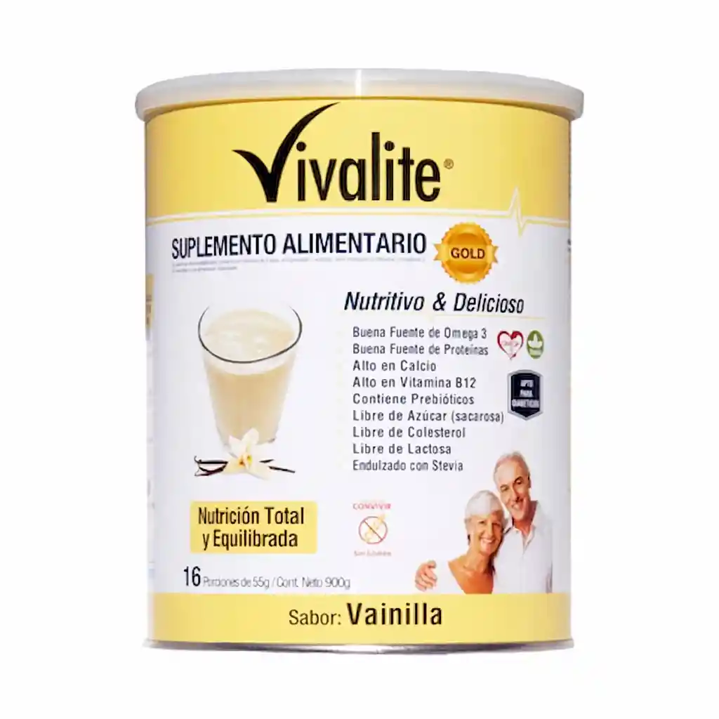 Vivalite Suplemento Alimentario Gold Sabor Vainilla