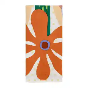 Paño de Cocina de Algodón Con Textura Flores 70 cm