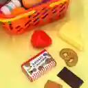 Set Canasto de Frutas y Abarrotes de Juguete Casaideas