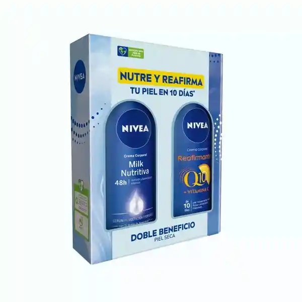 Nivea Crema Corporal Milk Nutritiva + Q10 Reafirmante Piel Seca