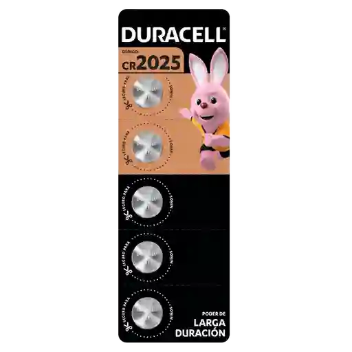 Duracell Pila 2025 Cr2025 3V Batería de Litio