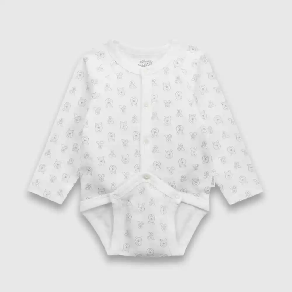 Pilucho Winnie Pooh De Bebé Gris Talla 6/9 Meses