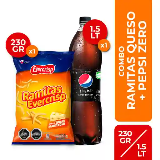 Combo Ramitas Queso y Pepsi 1.5 L