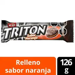 Mckay Triton Galletas con Relleno Sabor Naranja