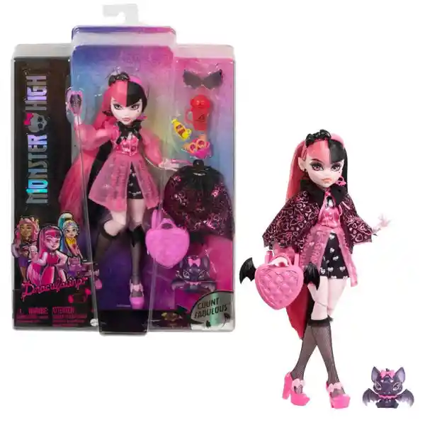 Monster Muñeca High Draculaura Con Accesorios - HHK51