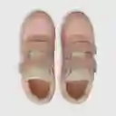 Zapatillas Dos Velcros Jogging Niña Rosado Talla 28