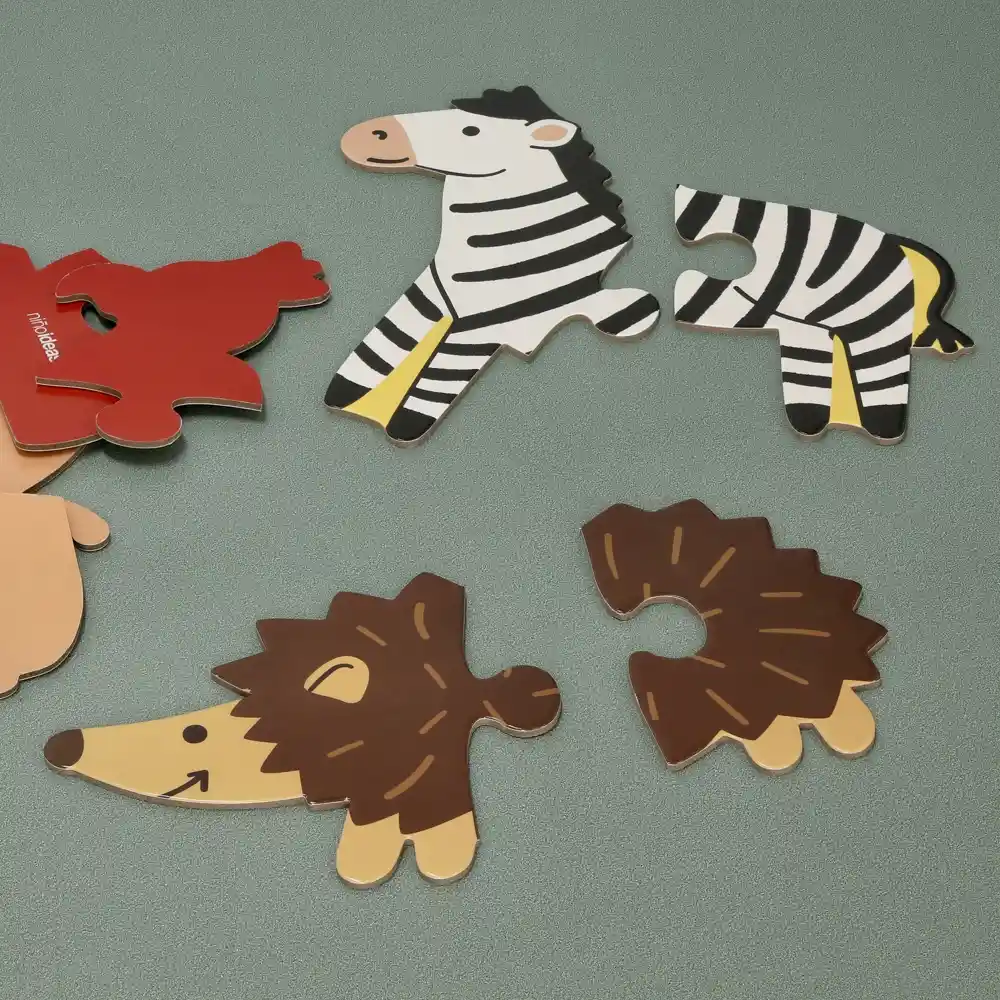 Rompecabezas de 10 Animales Casaideas