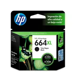 Hp Cartucho de Tinta 664xl Negro