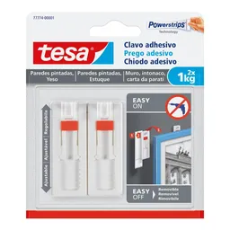 Tesa Clavo Adhesivo Powerstrips Paredes / Yeso Ajustable 1 Kg
