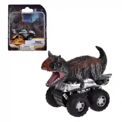 Jurassic World Dinosaurio Vehículo Pullback Dominion Carnotaurus