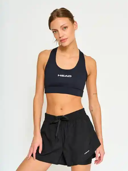 Head Short 2 en 1 Mujer Negro XL TTEM