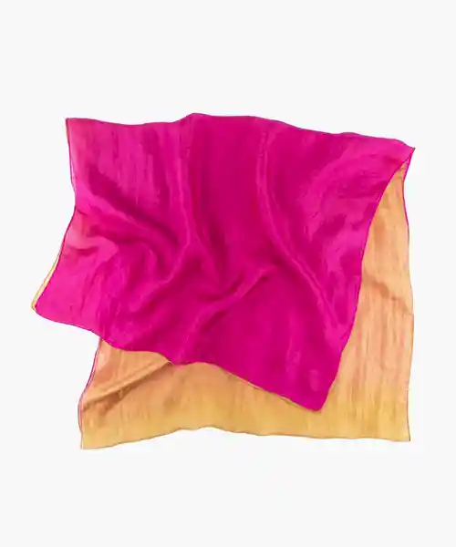 Estola Seda Tie Dye Color Fucsia