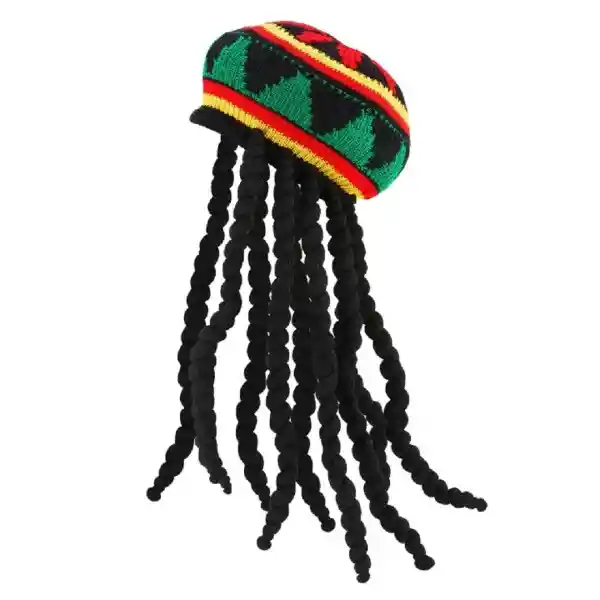 Peluca Rasta Con Gorro