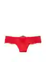 Victoria's Secret Panty Tanga Con Detalle Rojo Talla L