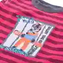 Polera Manga Larga Bebé Niño Burdeo Talla 3 A Pillin