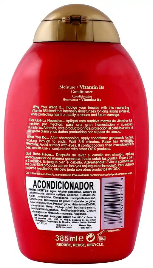 Organix Acondicionador Vitamin