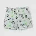 Bermuda Mickey De Bebé Niño Gris Talla 9/12m
